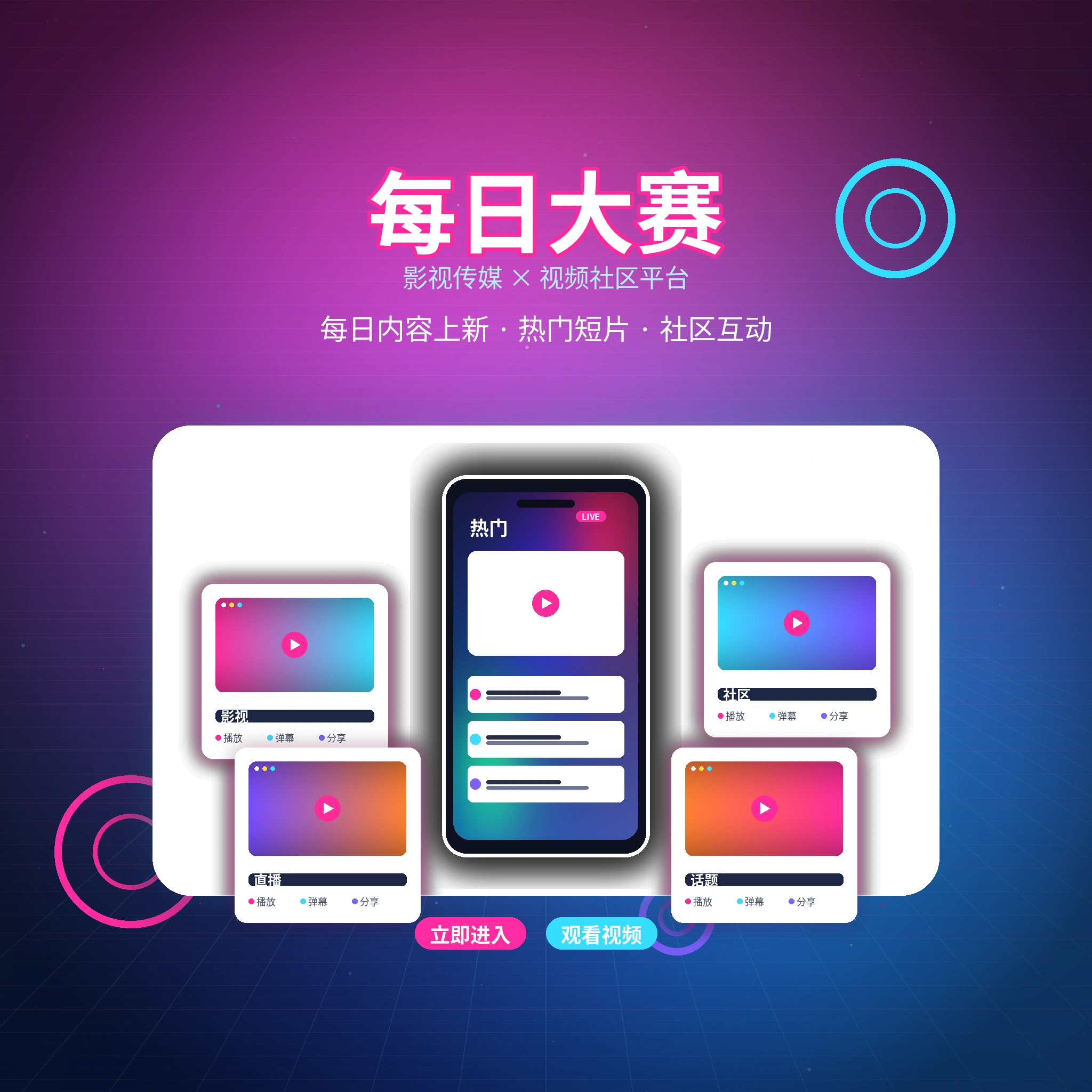 每日大赛影视传媒与创作者社区品牌介绍